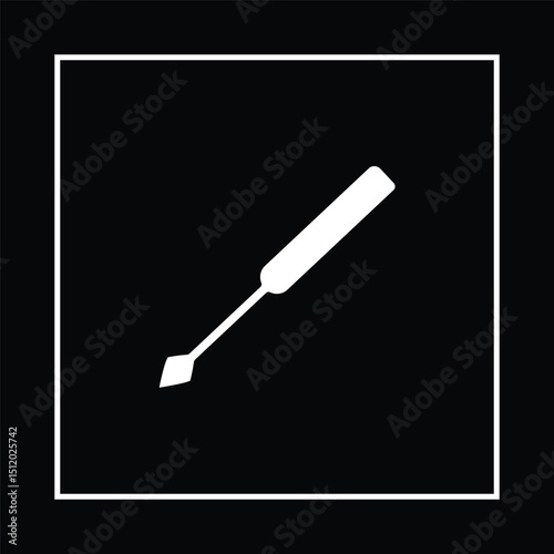 Vector illustration of a screwdriver. Tools icon symbol and logo car repair