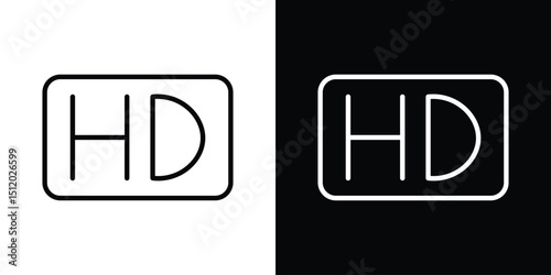 High definition icon. Simple element illustration. outline and flat symbol design