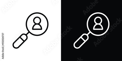 Hiring icon. Simple element illustration. outline and flat symbol design