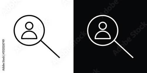 Hiring icon. Simple element illustration. outline and flat symbol design