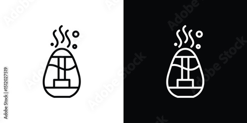 Humidifier icon. Simple element illustration. outline and flat symbol design