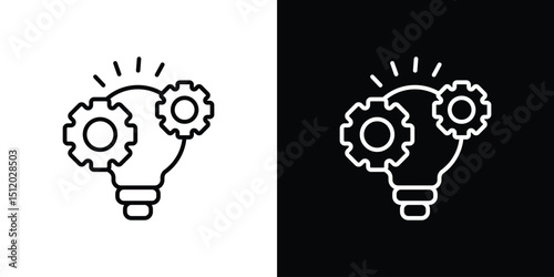 Innovation icon. Simple element illustration. outline and flat symbol design