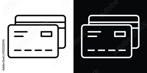 Insurance card icon. Simple element illustration. outline and flat symbol design