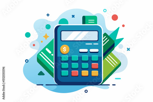 percentage symbols represent credit score growth, mortgage rates, and fintech solutions. Ideal for topics related to personal finance, debt management, home loans, and financial technology.