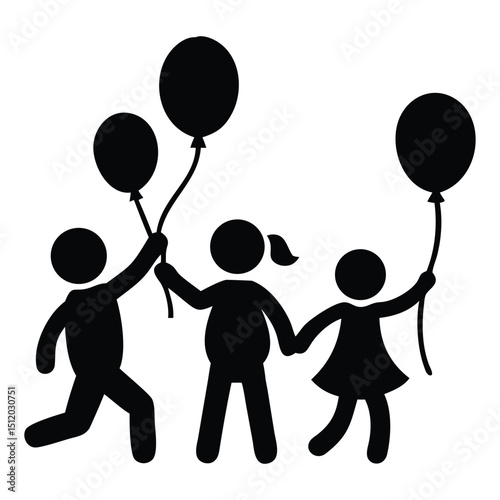 Group of people jumping in celebration vector illustration