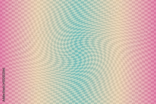 Wavy Checkered Halftone