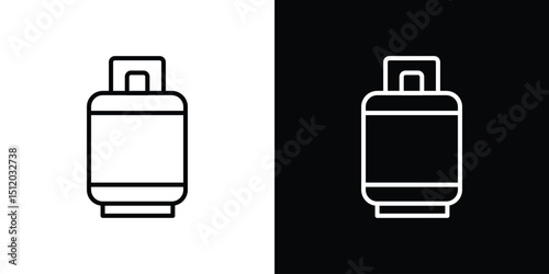 LPG icon. Simple element illustration. outline and flat symbol design