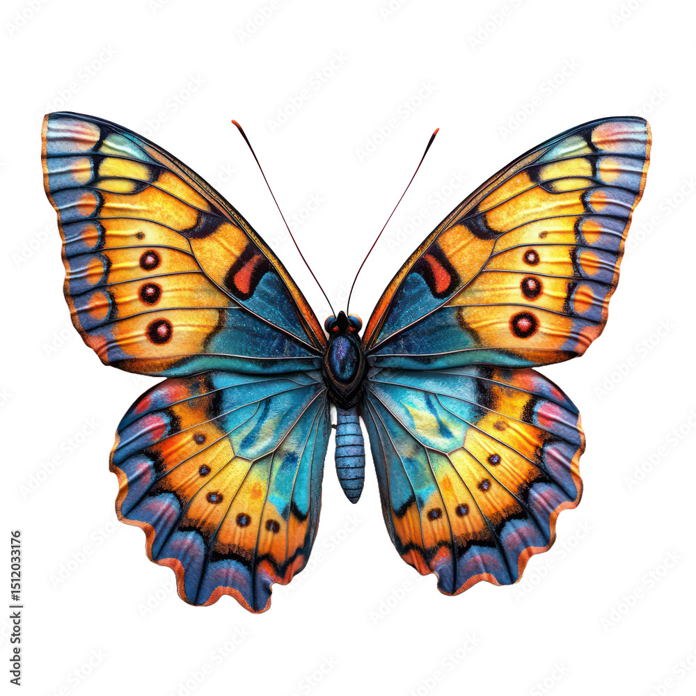 Fototapeta premium Colorful butterfly illustration