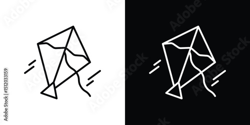 Makar sankranti icon. Simple element illustration. outline and flat symbol design