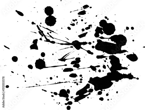 black ink blots