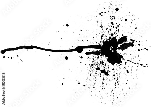 black ink splat
