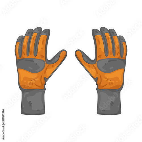 Illustration of safety gloves