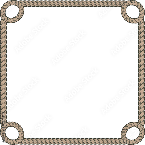 frame with rope
