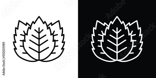 Mint icon. Simple element illustration. outline and flat symbol design