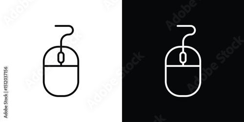 Mouse icon. Simple element illustration. outline and flat symbol design
