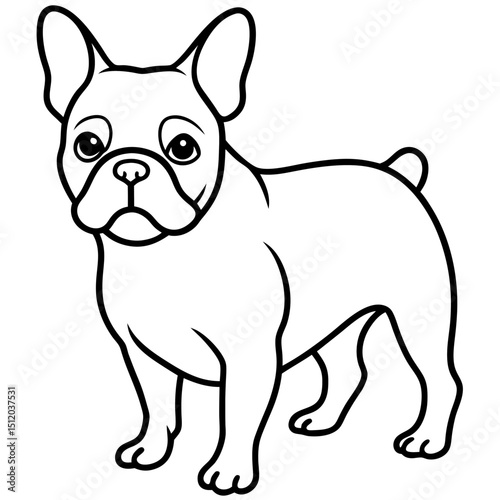 French Bulldog One Line
