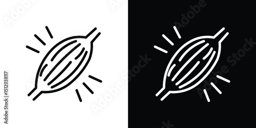 Myalgia icon. Simple element illustration. outline and flat symbol design
