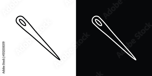 Needle icon. Simple element illustration. outline and flat symbol design