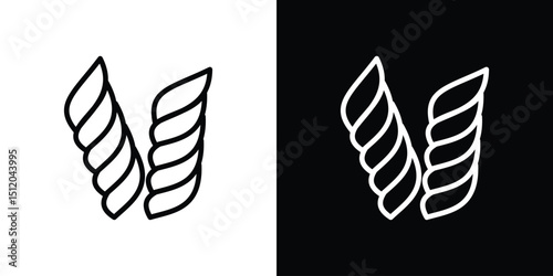 Pasta icon. Simple element illustration. outline and flat symbol design