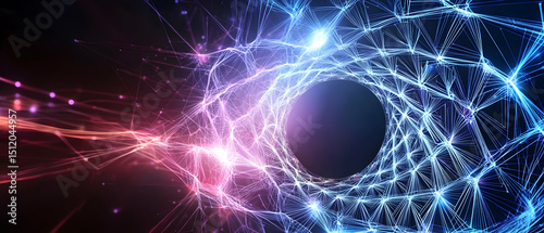 Abstract Colorful Particle Design
