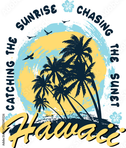 Summer vector for t shirt, Trendy Women T-shirt Aesthetic Gift Beach Trip Tee