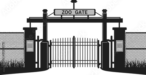 Welcome to the Zoo  A Majestic Entrance Awaits, Explore the Wonders Within