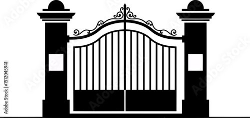 Elegant Ornate Double Gate Design Architectural Entrance Ideas