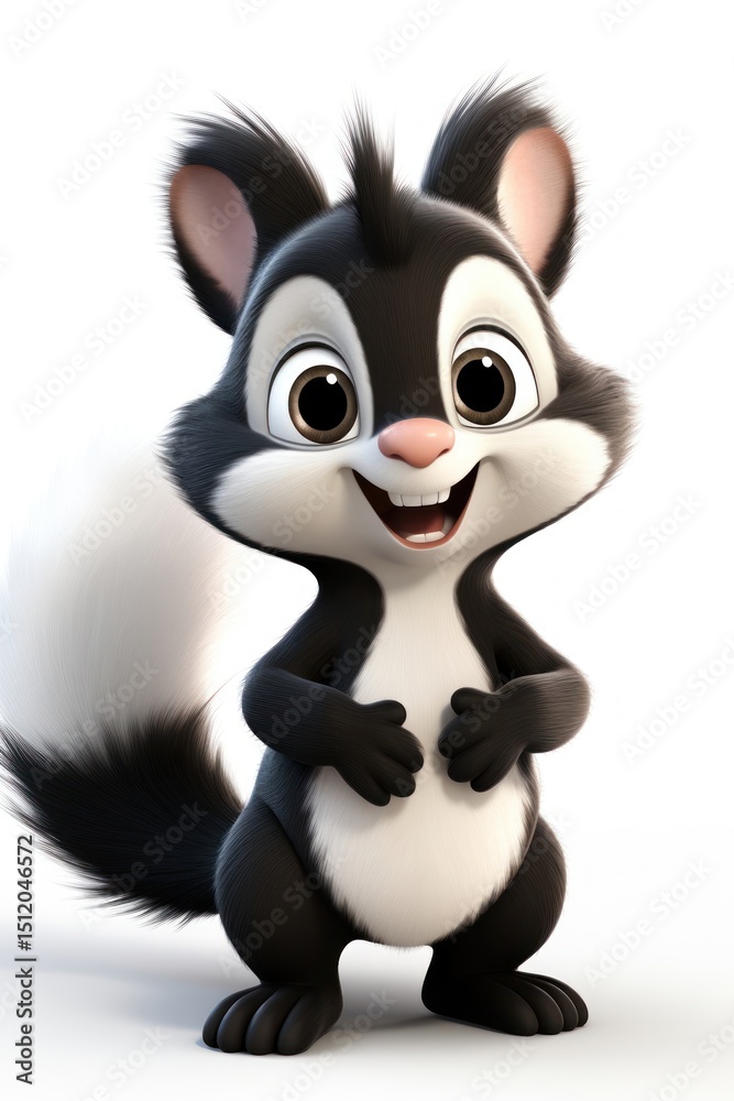 Fototapeta premium Cartoon mammal animal cute.