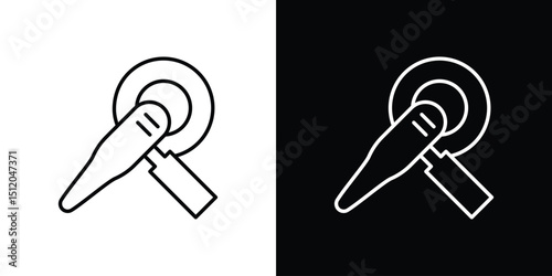 Polisher icon. Simple element illustration. outline and flat symbol design