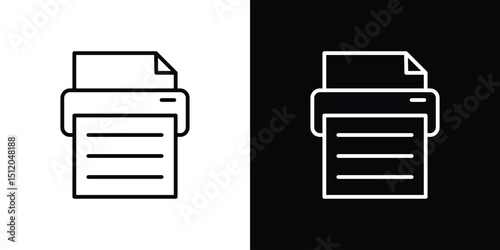 Printer icon. Simple element illustration. outline and flat symbol design