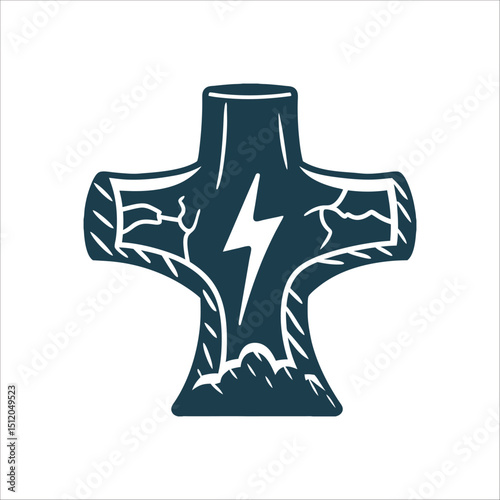 Stone Axehead with Lightning Bolt Symbol