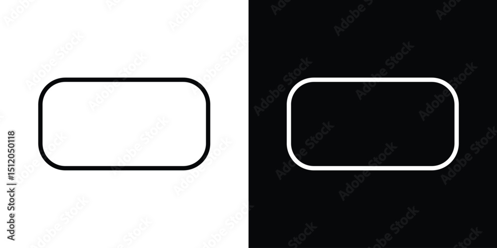 Rectangle panoramic icon. Simple element illustration. outline and flat symbol design Rectangle panoramic icon. Simple element illustration. outline and flat symbol design