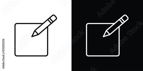 Register icon. Simple element illustration. outline and flat symbol design