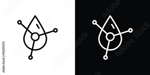 Retinol icon. Simple element illustration. outline and flat symbol design