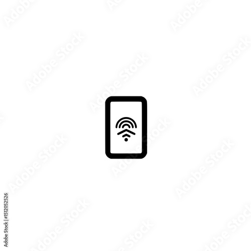 Wi Fi Signal Icon Vector Displaying Wireless Connectivity