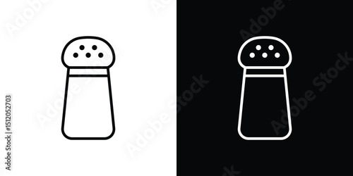 Salt shaker icon. Simple element illustration. outline and flat symbol design