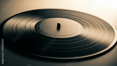 phonographic : Vintage Vinyl Record A Close-Up View of Analog Music