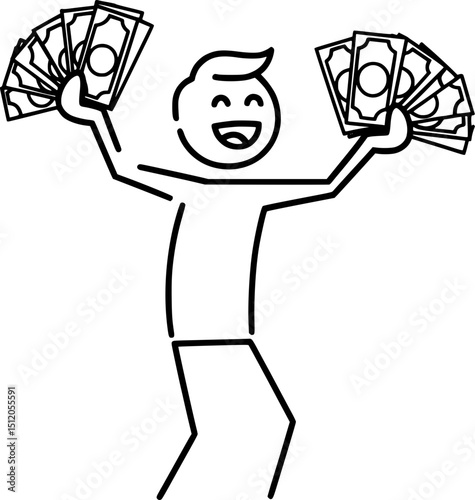 Stylish Money Icon for Finance Articles
