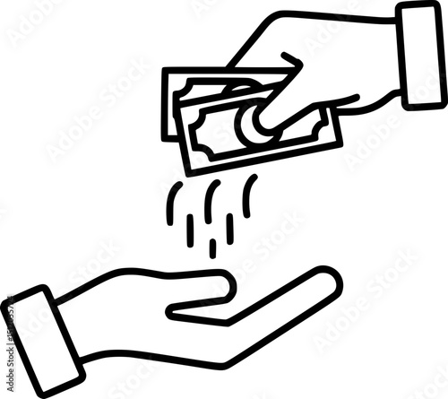 Stylish Money Icon for Finance Articles