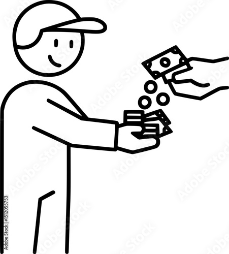 Stylish Money Icon for Finance Articles