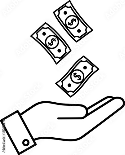 Stylish Money Icon for Finance Articles