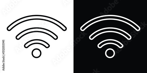 Signals icon. Simple element illustration. outline and flat symbol design