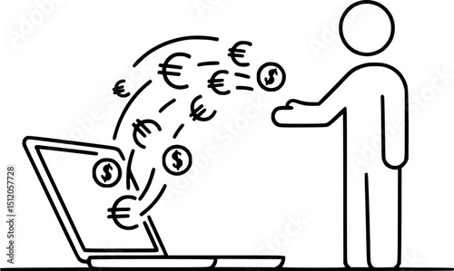 Best Money Icon for Finance Apps & Economic Projects, Savings, Loans, Interest, Budgeting, Economy