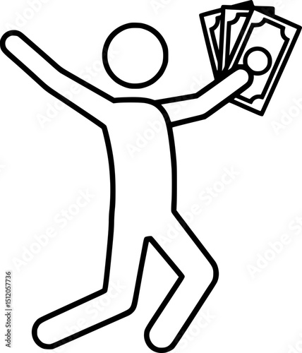 Best Money Icon for Finance Apps & Economic Projects, Savings, Loans, Interest, Budgeting, Economy