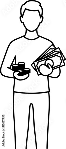 Best Money Icon for Finance Apps & Economic Projects, Savings, Loans, Interest, Budgeting, Economy