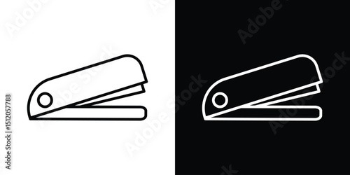 Stapler icon. Simple element illustration. outline and flat symbol design