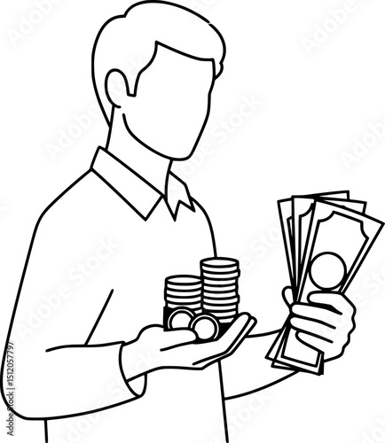 Best Money Icon for Finance Apps & Economic Projects, Savings, Loans, Interest, Budgeting, Economy