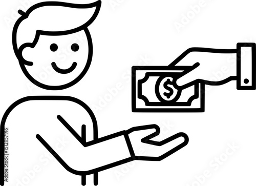 Best Money Icon for Finance Apps & Economic Projects, Savings, Loans, Interest, Budgeting, Economy