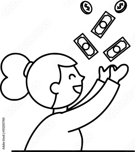 Best Money Icon for Finance Apps & Economic Projects, Savings, Loans, Interest, Budgeting, Economy