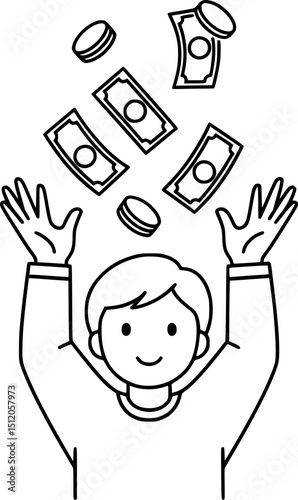 Best Money Icon for Finance Apps & Economic Projects, Savings, Loans, Interest, Budgeting, Economy